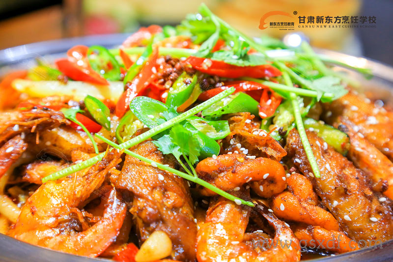 甘肃新东方<a href='http://m.gsxdf.com/' target='_blank'><u>烹饪学校</u></a>干锅作品