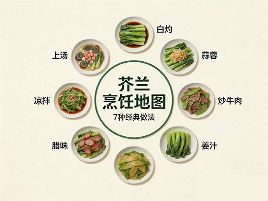 芥兰有哪些做法?