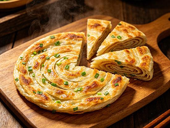 学做葱油饼：外酥里软，层层分明